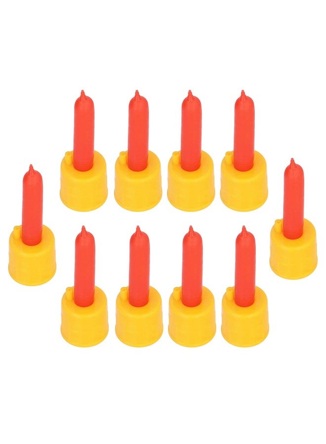 فديت ١٠ حلمات شرب حليب الخراف لإطعام الحيوانات الصغيرة، حلمات رضاعة محمولة للماعز، مناسبة للخراف والكلاب والمهور، مصنوعة من السيليكون والبلاستيك. - Image 2